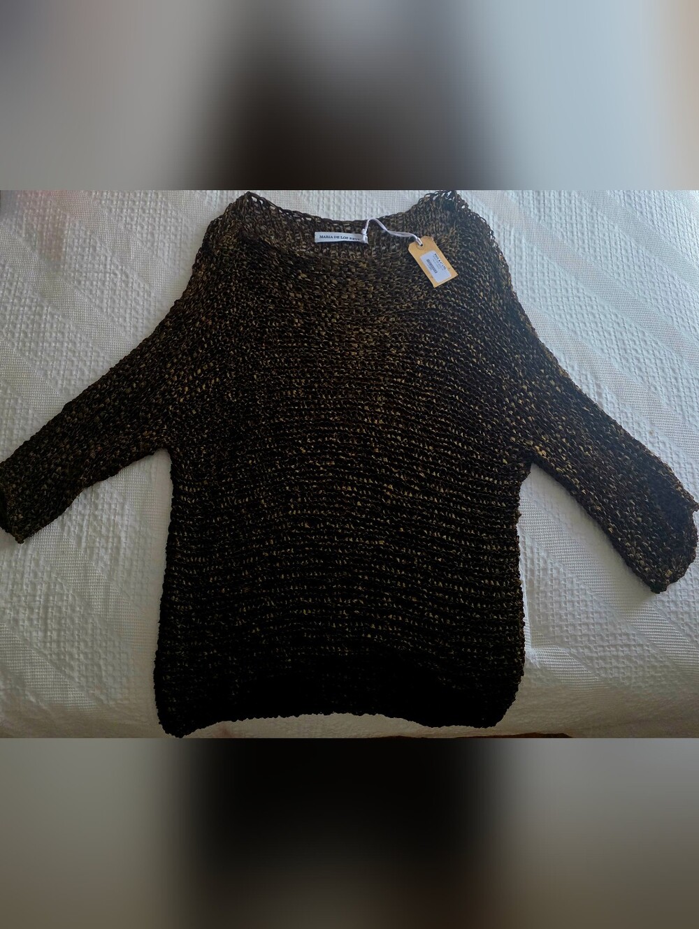 Brown Knit Cover Up.